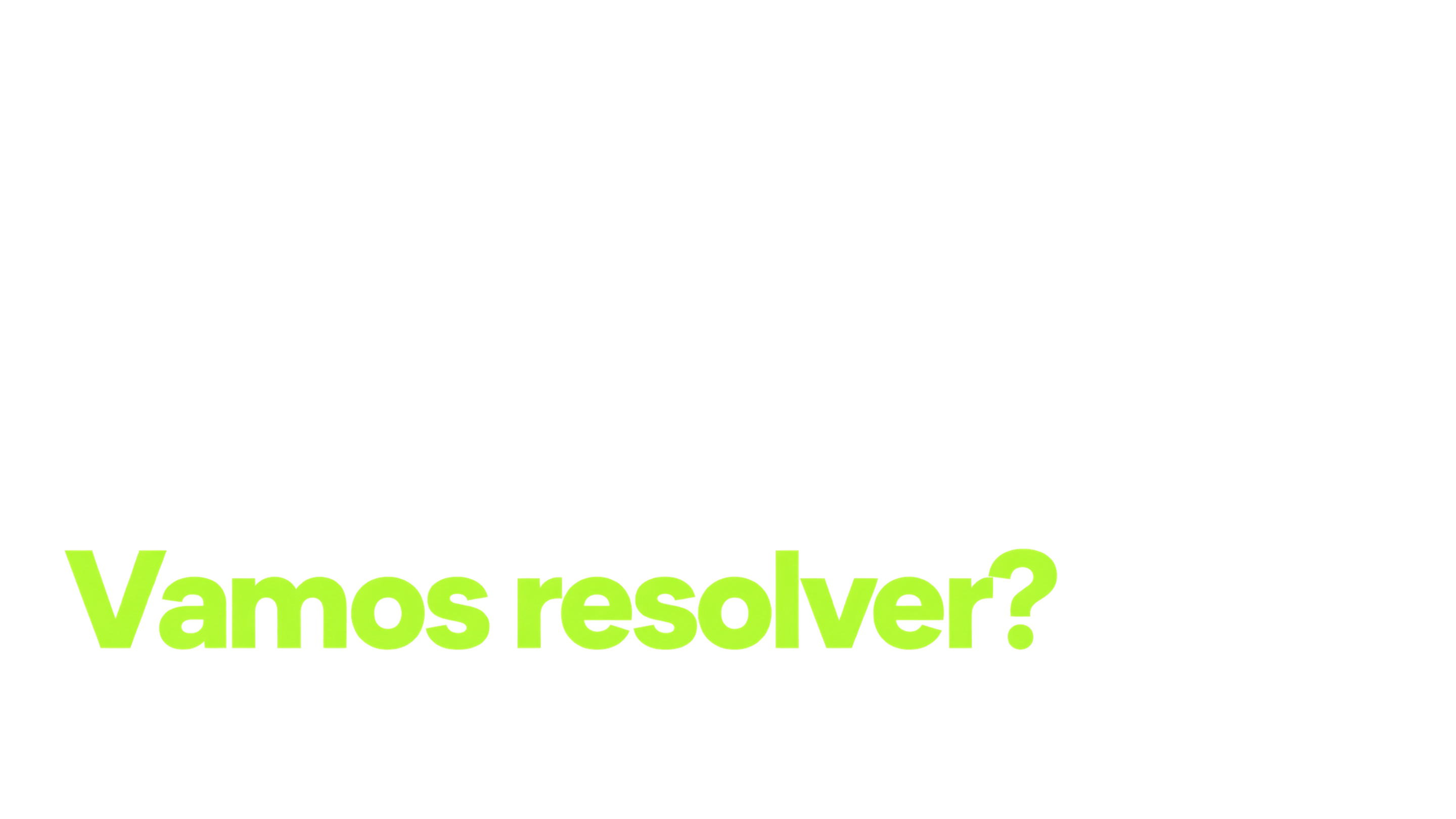 Vamos resolver?